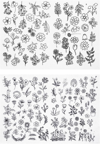 122 pcs embroidery patterns - pcs,